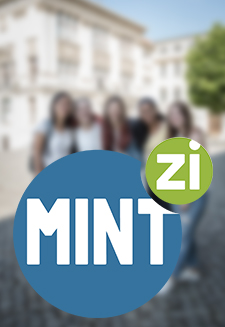 Logo MINT-Korrespondenzzirkel auf Foto